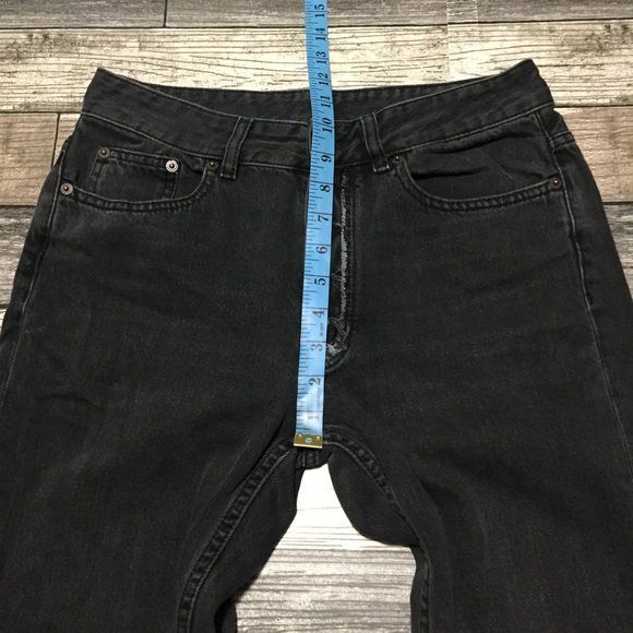 Maison Margiela MM6 Straight Button Fly Jeans Women’s 42 Gray Raw Hem Romania - Picture 4 of 15